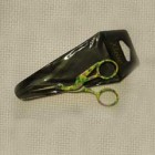 Floral Stork 4.5” scissors green/yellow